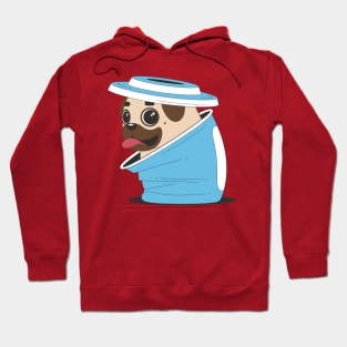 Pug in a coffee cup Hoodie